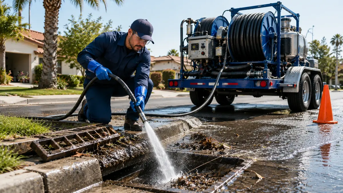 Storm Drain Hydro Jet Cleaning in Sun Valley